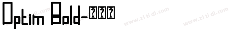 Optim Bold字体转换
